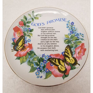 Heirloom Editions by Paula 1990 gold rimmed porcelain collectors plate